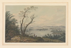 Uitzicht over Windermere naar het Grote Eiland