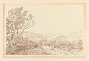 Uitzicht over Windermere vanaf boven Barig door Joseph Farington