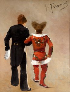 Twee clowns, ca. 1885