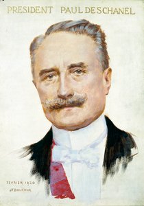 Portret van Paul Deschanel (1855-1922), President van de Republiek. Illustratie door Joseph Felix Bouchor (1853-1937), februari 1920. Parijs. Musee Carnavalet door Joseph Felix Bouchor