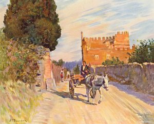Rome: Tombe van Caecilia Metella door Joseph Felix Bouchor
