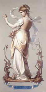De Vier Seizoenen - Herfst, 1873-74 door Joseph Felon