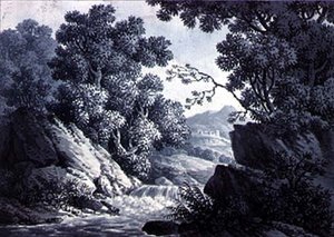Landschapsschetsen door Joseph Francis Burrel