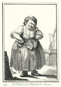 De portier van het Hopital des Joieuses door Joseph Franz von (after) Goez
