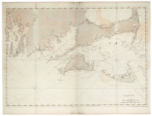 Kust van New England van Narragansett tot Cape Cod door Joseph Frederick Wallet DesBarres