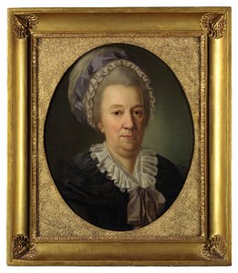 Portret van Prinses Yekaterina Ivanovna Cherkasova 1727-1797, geboren Hedvig Elisabeth von Biron, 1781 door Joseph Friedrich August Darbes