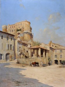 Kasteel van Isnard in Suze-la-Rousse door Joseph Garibaldi