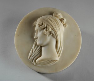 Medailleportret van mevrouw Elizabeth Allan door Joseph Gott