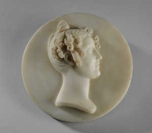 Medailleportret van Harriet Gott door Joseph Gott