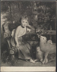 Miss Mary Palmer als "De Jonge Herderin"