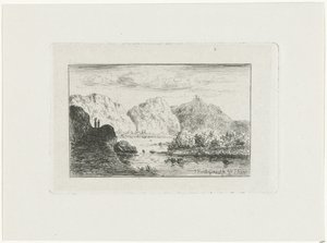 Berglandschap Berglandschap aan de Aar door Joseph Hartogensis