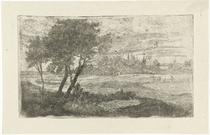 Landschap met een ploeger