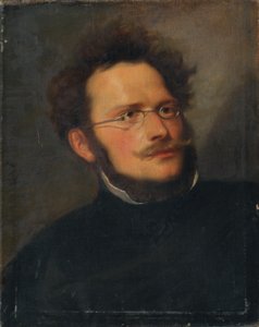 De schilder Heinrich Schwemminger door Joseph Hasslwander