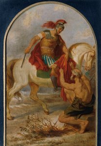 De heilige Martinus met de bedelaar door Joseph Hasslwander