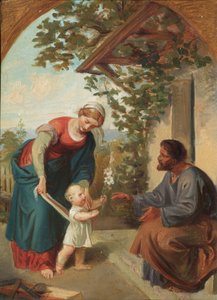 Heilige Familie door Joseph Hasslwander
