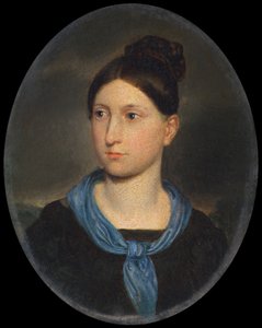 Portret van een meisje door Joseph Hasslwander