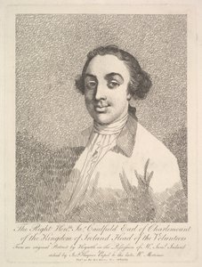 De zeer eerbiedwaardige James Caulfield, graaf van Charlemount van het Koninkrijk Ierland, 19 maart 1782