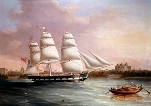 John Wood nadert Bombay, c. 1850 door Joseph Heard