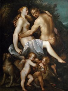 Adonis en Venus door Joseph Heintz