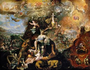 Allegorie (Apocalyps) door Joseph Heintz