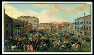 Festival van de Stieren, Campo San Polo door Joseph Heintz der Jüngere