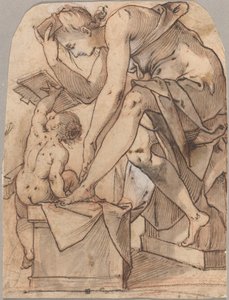 Het Toilet van Venus door Joseph Heintz the Elder