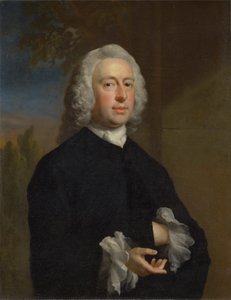 Een onbekende man in het zwart door Joseph Highmore