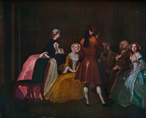 De familie Harlowe, uit Samuel Richardsons Clarissa, c1745 door Joseph Highmore