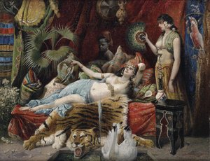 Vrije tijd in de harem door Joseph Himmel
