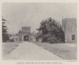 Hinton St George, het landgoed van Earl Poulett, kijkend naar het oosten door Joseph Holland Tringham