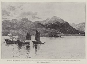 Ruslands Laatste Eis in China, Shan Hai Kwan, gevorderd met het oog op het verbinden van Peking met de Mantsjoerijse Spoorweg door Joseph Holland Tringham