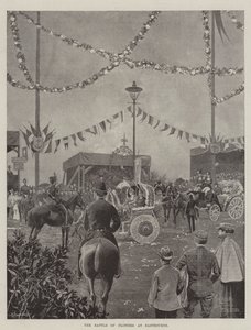 De Bloemenstrijd in Eastbourne door Joseph Holland Tringham