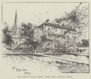 Het bisschoppelijk paleis, Derry, waar Lord Salisbury verbleef