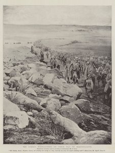 De Gordon Highlanders op weg naar Elandslaagte