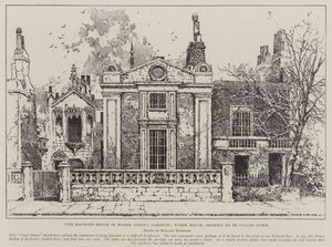 Het spookhuis in Homer Street, Lambeth, Tudor House, binnenkort gesloopt
