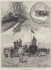 De Prins van Wales en gezelschap bij de West Norfolk Hunt Club Steeplechases, in East Winch, op maandag 9 april door Joseph Holland Tringham