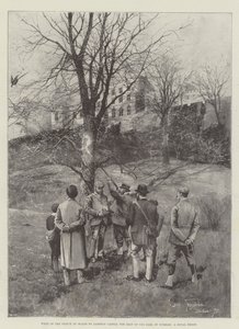 Bezoek van de Prins van Wales aan Lambton Castle, het Landgoed van de Graaf van Durham, een Koninklijke Jacht door Joseph Holland Tringham