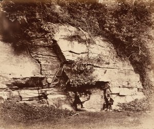 De Echorots, Fountains Abbey,1856 (foto) door Joseph & Howlett Robert (1831 58) Cundall
