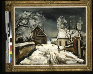 Huizen In De Sneeuw door Joseph Jacob Plenck