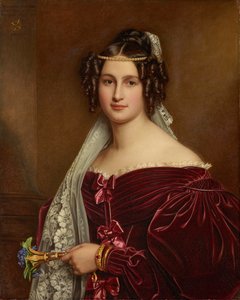 Prinses Crescentia von Oettingen-Oettingen und Wallerstein 1806-1853 door Joseph Carl Stieler