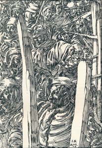 De Boerenopstand door Joseph Kaspar Sattler