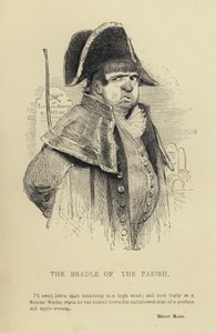 Kenny Meadows: De koster van de parochie (gravure) door Joseph Kenny (after) Meadows