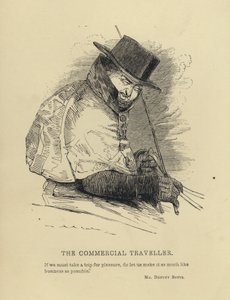 Kenny Meadows: De Handelsreiziger (gravure)