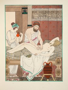 Medische massage, illustratie uit 