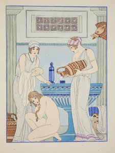 Water over de patiënt gieten, illustratie uit 