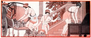 Wat was, in de Olympische periode, Le Prix de Diane - Volledige race resultaten - Le Résultat complet de courses - illustratie uit la Vie Parisienne, 1927 door Joseph Kuhn Regnier