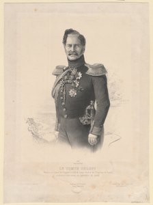 Portret van graaf Alexey Fyodorovich Orlov door Joseph Lemercier