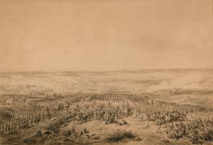De slag bij Ocana, ca. 1844 door Joseph Louis Hippolyte Bellange