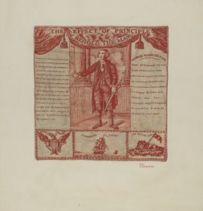 Gedrukt textiel van George Washington