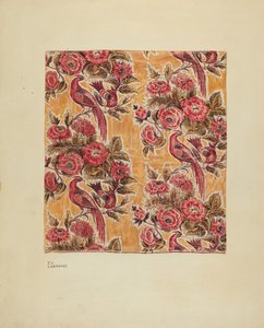Geel geglazuurde chintz